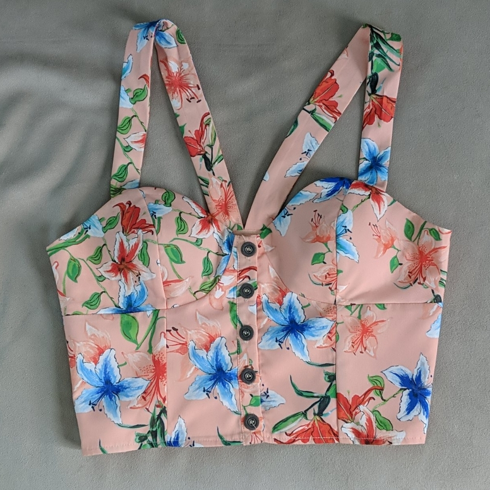 Floral crop top - Ladakh